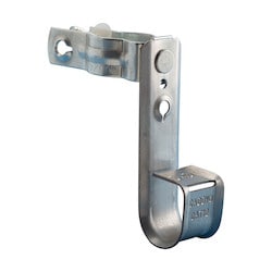 Nvent Caddy CAT12CD1B | Nvent Caddy Cablecat J-Hook With Pedestal Clamp, 3/4" Dia, 3/4" Square, 7/8"-1 1/8" Round Pedestal