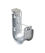 Nvent Caddy CAT48HP58SM | Cat HP J-Hook With Hammer-On Flange Clip, 3" Diameter, 5/16"-1/2" Flange