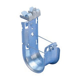 Nvent Caddy CAT64HP912 | Nvent Caddy Cat Hp J-Hook With Hammer-On Flange Clip, Swivel, 4" Dia, 1/2"-3/4" Flange