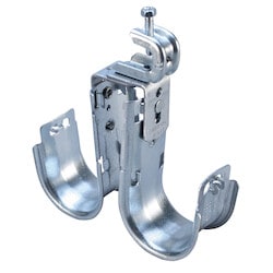 Nvent Caddy CAT64HPD1BC2 | Cat HP Double J-Hook With Bc200 Beam Clamp, Swivel, 4" Diameter, 10 1/2"