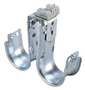 Nvent Caddy CAT64HPD1M24 | Cat HP Double J-Hook With Hammer-On Flange Clip, Swivel, 4" Diameter, 10 1/2"