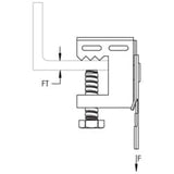 Nvent Caddy CATHPBC | Nvent Caddy Cat Hp J-Hook Clip To Bc Beam Clamp, 1/8"-1/2" Flange
