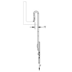 Nvent Caddy CATHPVF14 | Nvent Caddy Cat Hp J-Hook Clip To C Purlin Clip, 1/16"-1/4" Flange
