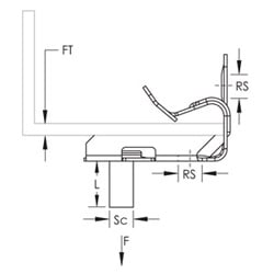Nvent Caddy M58 | Hammer-On Flange Clip, Bottom Mount, Spring Steel, 5/16"-1/2" Flange