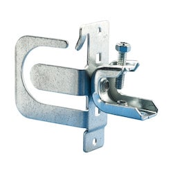 Nvent Caddy MCS50BC200 | Mc/Ac Cable Support Bracket With Beam Clamp, 14-3 To 10-2 Mc/Ac, 4 Cable, 1/8"-5/8" Flange