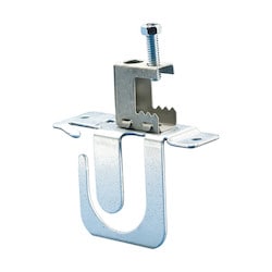 Nvent Caddy MCS100BC | Mc/Ac Cable Support Bracket With Spring Steel Beam Clamp, 14-3 To 10-2 Mc/Ac, 8 Cable, 1/8"-1/2" Flange