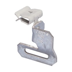 Nvent Caddy MSR24 | H-Msr 90 Strap Hanger With Flange Clip, 0.125"-0.25" Flange, 1 1/4" Max Strap
