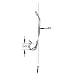 Nvent Caddy PCS1 | Cable/Conduit To Wire Clip, 14-2 To 10-3 Mc/Ac, 0.45"-0.6" Od, 8-12 Wire