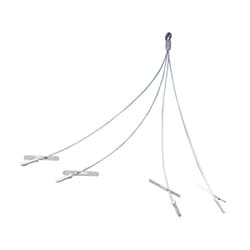 Nvent Caddy SLD15QT250 | Nvent Caddy Speed Link Quad-Toggle With Eyelet Extension, 1.5 Mm Wire, 9.8" Y-Length
