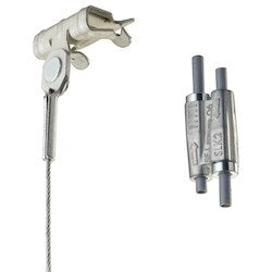 Nvent Caddy SLK15L34H24 | Speed Link SLK With Hammer-On Flange Clip, 1.5 Mm Wire, 9.9’ Length, 1/8"-1/4" Flange