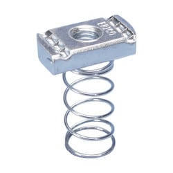Nvent Caddy SPRA0037EG | Strut Nut With Spring, Channel Type A, Steel, Eg, 3/8" Rod