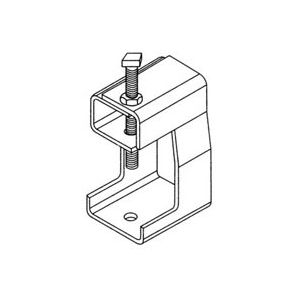 Nvent Caddy STCB6 | Strut And Rod Beam Clamp, Steel, Eg, 3/8" Rod, 2" Max Flange