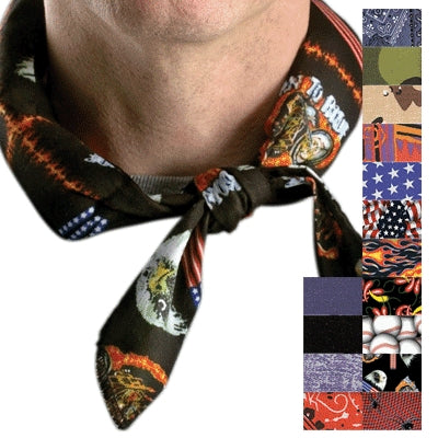 Occunomix 940-BDN | MiraCool Tie Closure Bandana, Denim Blue