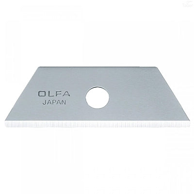 Olfa RSKB-2/10B | Replacement Trapezoid Rounded Tip Safety Blades, Fits SK-4, SK-6, SK-9 Retactable Safety Knives 10/Pkg.