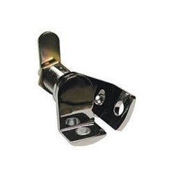 Olympus Lock Inc DCP US26 | Padlockable Cam Lock, 1-1/8" Material Thickness, Polished Chrome Plated, With 1-1/4" Straight Cam/Wood Washer, 15 each per Box