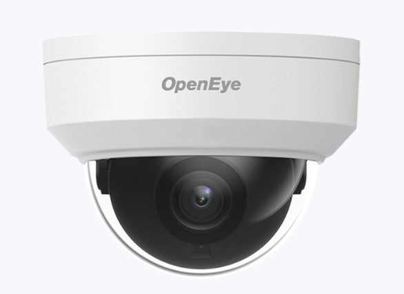 OpenEye OE-C1012D2 | Mini Dome Camera, 1920 x 1080, H.264/H.265/MJPEG, Fixed Lens, 12 VDC