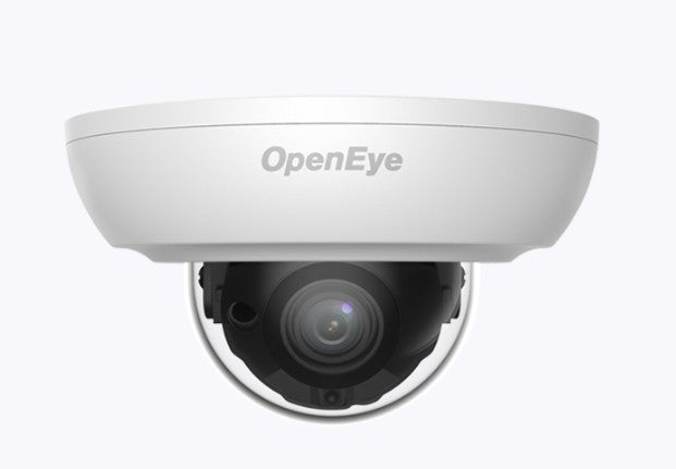 OpenEye OE-C1013D4-S | Indoor 4 MP IP Dome Camera, 4 mm Fixed Lens, 84° FoV, Analytics, 3-Axis, True WDR