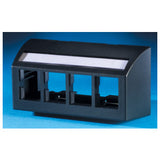 Ortronics 40300633-00 | TracJack Furniture Plate, 4-Port, Black