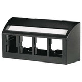 Ortronics 40300633-00 | TracJack Furniture Plate, 4-Port, Black