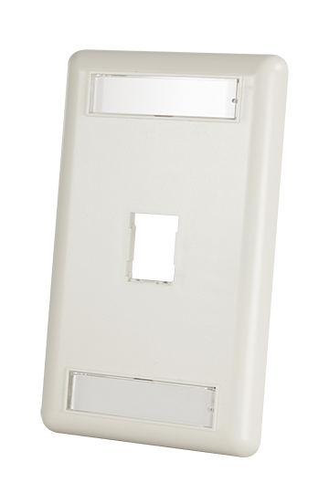 Legrand - Ortronics 403HDJ11-88 | Hdj 1-Port Single-Gang Faceplate With Label Field