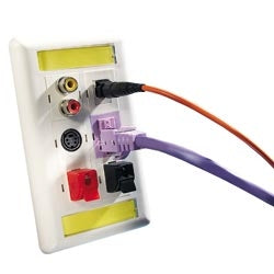Ortronics 42100002-88 | TracJack Blank Insert Module, Cloud White, 10 Pack