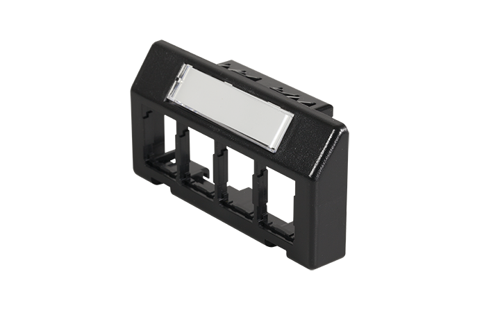 Legrand - Ortronics 421HDJ4-00 | Hdj Furniture Adapter Plate Holds 4 HDJ Jacks, Black