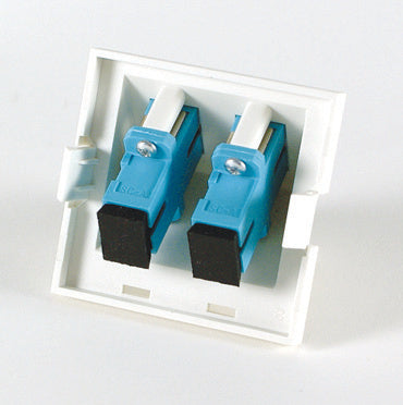 Legrand - Ortronics 60900369 | Series II Module, 2-SC Simplex (2 Fibers) Multimode, Aqua Adapters, 45 Degree Exit (2 Units)