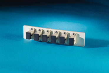 Legrand - Ortronics 62100046 | Fib-Or-Cop II Bottom Adapter Plate, 6-SC Simplex (6 Fibers) Multimode, Beige Adapters