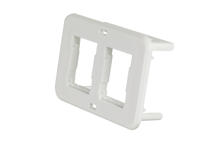 Legrand - Ortronics AB2HDJ-88 | Bezel, 2-Port Hdj, Fits Wiremold Rfb4, Dtb-2-2Rt, Wtb-2-Rt, Clit-2-Rt, & Rfb-2-Ssrt, White, 10 Pk