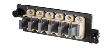 Legrand - Ortronics HDFP-MPA72MA | Infinium HDFP Mpo Adapter Panel, 6 Mpo, Beige