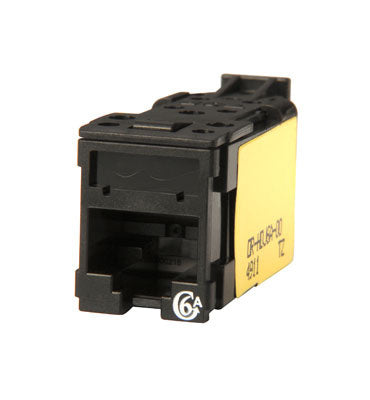 Ortronics HDJ6A25-00 | Clarity High Density Jack (HDJ) CAT6A, T568A/B, Black, 25 Pack