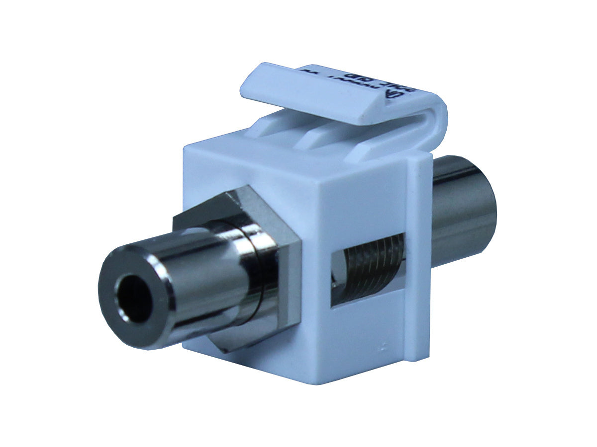 Legrand - Ortronics KS35ST-88 | Keystone, 3.5Mm, Stereo Jack, Female To Female,  White