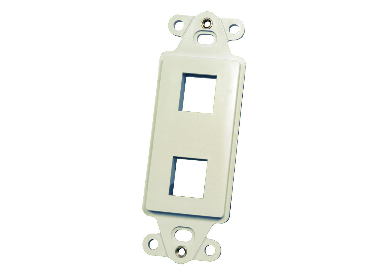 Legrand - Ortronics KSDS2 | Keystone Techchoice Rectangular Stylistics Frame, 2-Port, Fog White