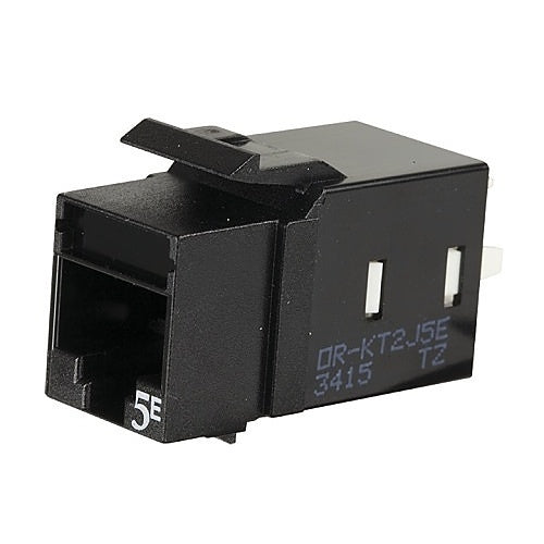 Legrand - Ortronics KT2J5E-00 | TechChoice Keystone Cat 5e Jack, Black
