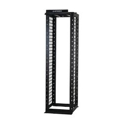 Ortronics MM20710-W | Mighty Mo 20 Channel Rack, Floor Mount, 45 RU, Tapped Rails, 86 H x 23.75 W x 10.5 in. D, White