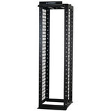 Ortronics MM20816-B | Mighty Mo 20 Channel Rack, Floor Mount, 51 RU, 8 ft. H x 23.75 W x 16.25 in. D, Black