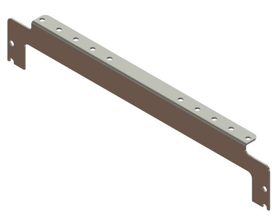 Legrand - Ortronics MM20CRB4PRU-W | MM20 Cable Runway Mounting Bracket - 2 In H For The Rear Of MM20 4-Post Racks, White