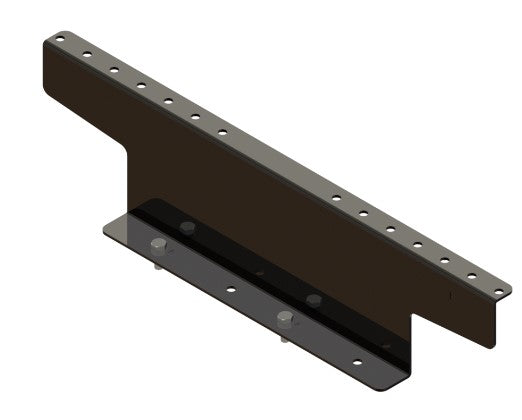 Legrand - Ortronics MM20CRB6H4PU-B | MM20 Cable Runway Mounting Bracket - 6 In H For The Side Of MM20 4-Post Racks, Black