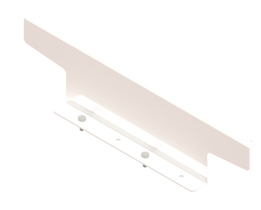 Legrand - Ortronics MM20CRB6H4PU-W | MM20 Cable Runway Mounting Bracket - 6 In H For The Side Of MM20 4-Post Racks, White