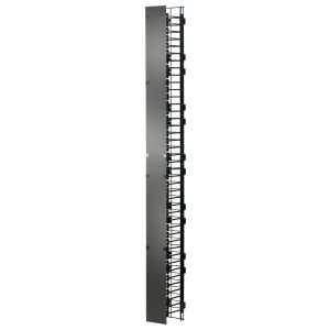 Ortronics MM20VMS710-W | Mighty Mo 20 series, Cable Manager, Vertical Mount, White, 77.25 H x 10 W x 13.62 D in.
