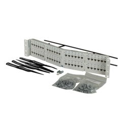 Ortronics PHA6AU48-W | Clarity 6a Angled High Density 110 Patch Panel, White