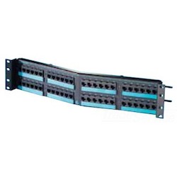 Ortronics PPCA610U48 | 48-port Angled Clarity 10gpanel With 6-port Modulespre-terminated