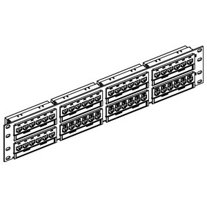 Ortronics PPCF610U48 | Clarity SNAP Patch Panel, Cat 6A, 48-Port, 2 RU, 3.5 x 19 in.