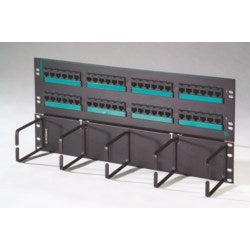 Ortronics PSD5E6U48HM | Clarity 5e Hinged 48-port Panel With Lower Cable Management Panel, Cat5e, Six-port Modules, 19 X 8.75