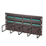 Ortronics PSD5E6U48HM | Clarity 5e Hinged 48-port Panel With Lower Cable Management Panel, Cat5e, Six-port Modules, 19 X 8.75