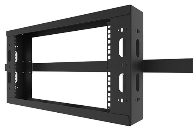 Legrand - Ortronics QSOHR-3RU-B | Q-Series Overhead Cable Pathway Rack - 3Ru - Black