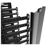 Ortronics QVMS706 | Q-Series Vertical Manager, ABS Plastic, 45 RU, Single-Side, Black, 7 ft. H x 6 W x 8.75 D in., Lightweight Plastic Assembly