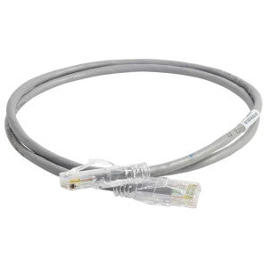Ortronics RDC61003-08 | Cat 6A, PVC, 28 AWG UTP, Stranded, 4-Pair, RJ-45 to RJ-45, Channel Cord with Modular Plug 3 ft., Gray
