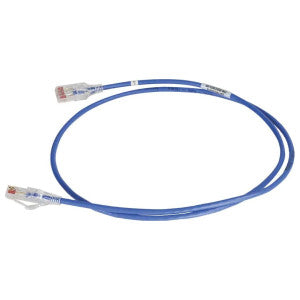 Ortronics RDC61007-06 | CLARITY Cat 6A, PVC, 28 AWG UTP, Stranded, 4-Pair, RJ-45 to RJ-45, Copper Patch Cord with Modular Plug 7 ft., Blue