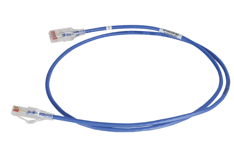 Legrand - Ortronics RDC615-06 | 28Awg Reduced Diameter Cat 6 Channel Cord, Blue, 15'